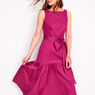 Boden Deep Tier Fit & Flare Dress