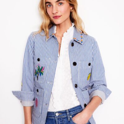 Boden Embroidered Utility Jacket