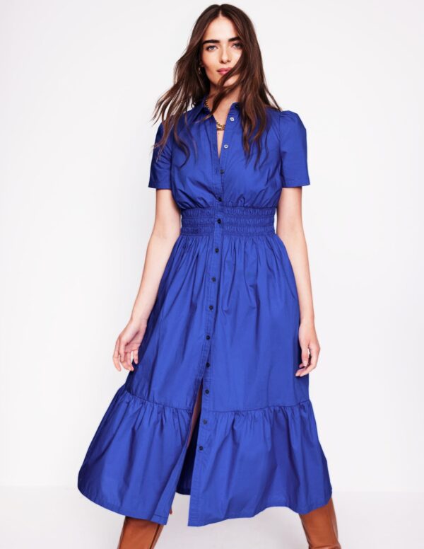 Boden Jane Smocked Shirt Dress