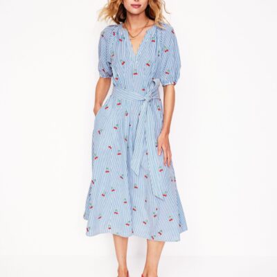 Boden Bria Embroidered Midi Dress