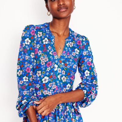 Boden Maeve Trim Jersey Midi Dress