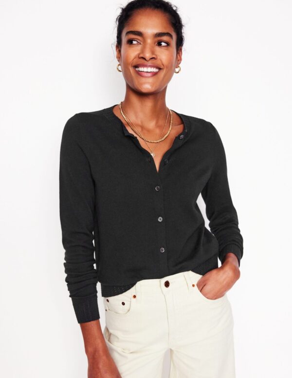 Boden Emilia Cotton Crew Cardigan