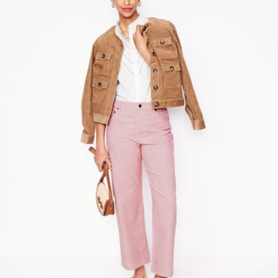 Boden High Rise Straight Cord Jeans