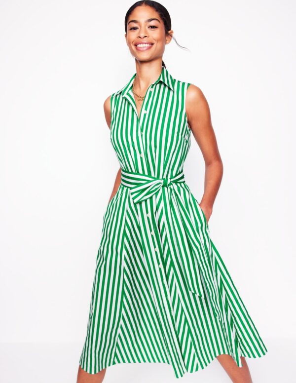 Boden Amy Sleeveless Shirt Dress