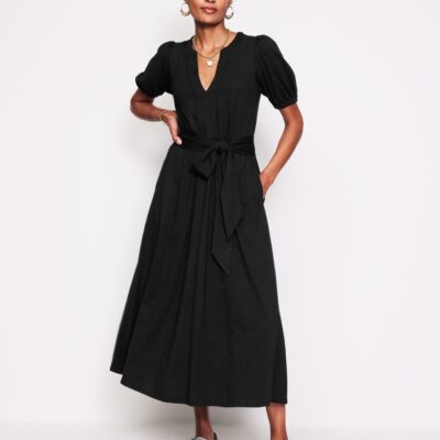 Boden Sofia Trim Jersey Midi Dress
