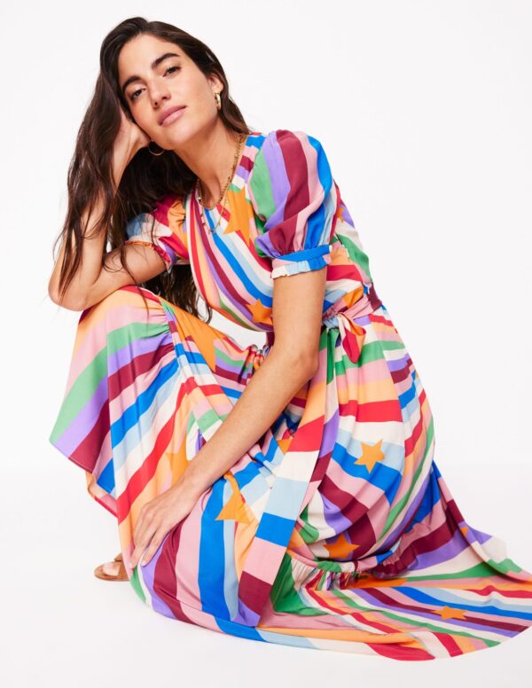 Boden Blouson Crew Neck Dress