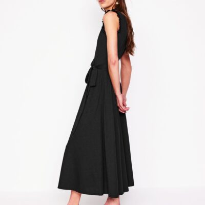 Boden Aria Broderie Trim Midi Dress
