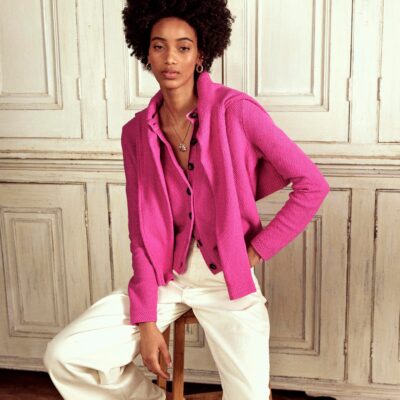 Boden Callie Crochet Trim Cardigan