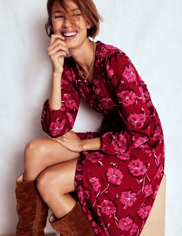 Boden Natalia Long Sleeve Tea Dress