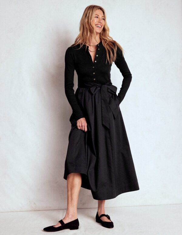 Boden Button Detail Mix Dress