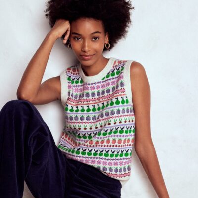 Boden Edie Fair Isle Tank