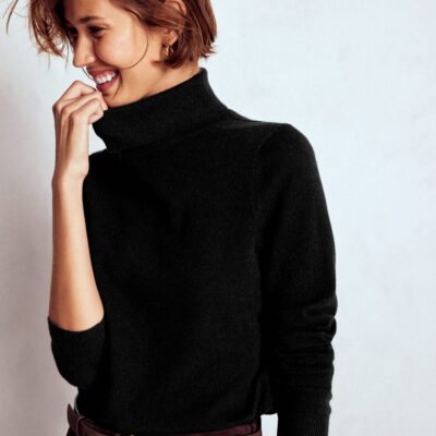 Boden Eva Cashmere Roll Neck Jumper