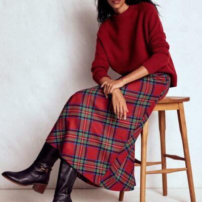 Boden Hayley Wool Midi Skirt