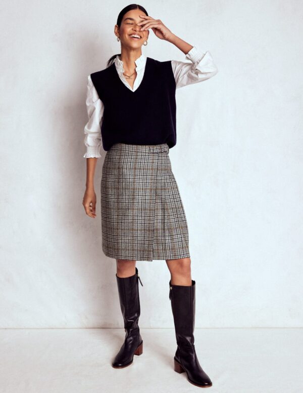 Boden Helen Wool Kilt Skirt