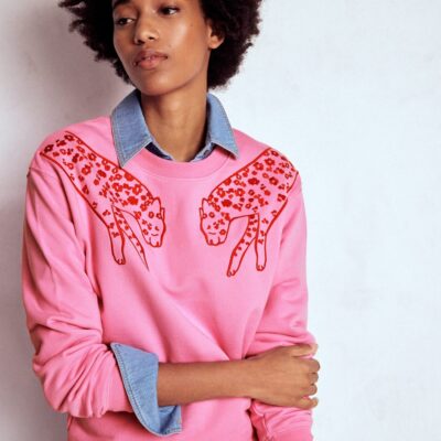 Boden Emi Embroidered Sweatshirt