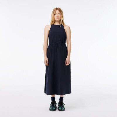 Lacoste Sleeveless Open Back Dress