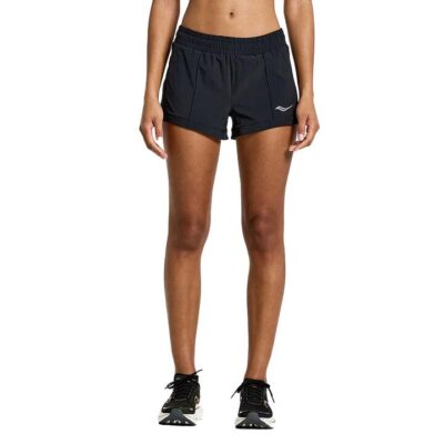 Saucony Outpace 3 Inch Shorts Black
