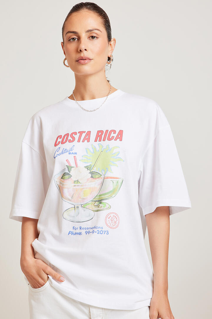 Sea Street Costa Rica T-Shirt White - Miss Nelly