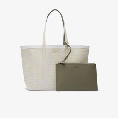 Lacoste Anna Tartan Lined Reversible Tote