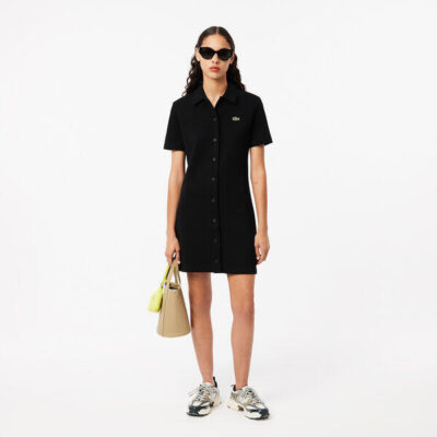 Lacoste Women's Lacoste Organic Cotton Buttoned Polo Dress