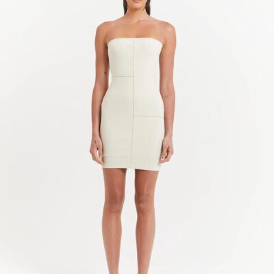 Beyond Her Jordan Mini Dress Size 6 Chalk