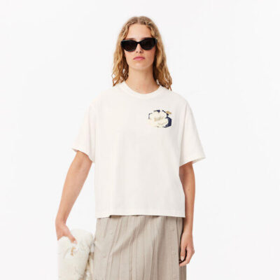 Lacoste Oversized Flower Print T-shirt
