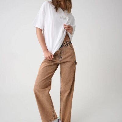 Xgirl Mills Carpenter Pant Size AU 10 / W 28" Blush