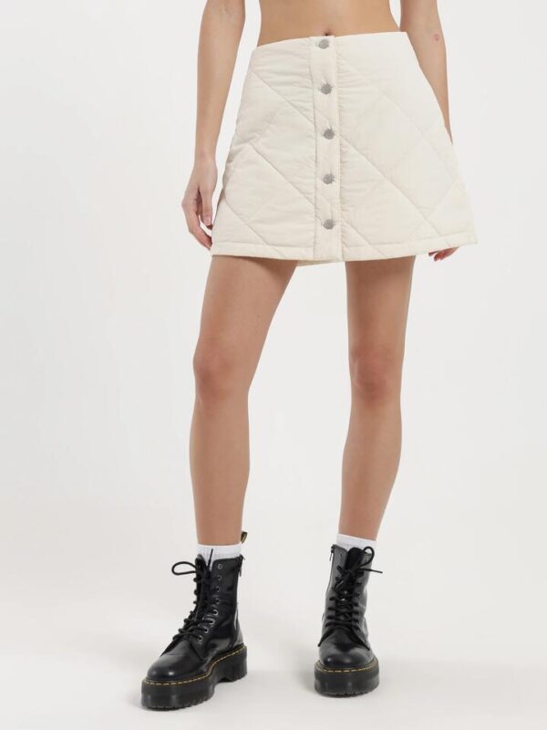 Beyond Her Zara Quilted Skirt Size 10 Off White