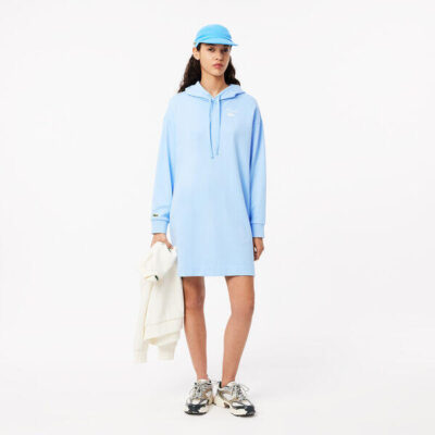 Lacoste Oversized Fleece Sweatshirt Dress