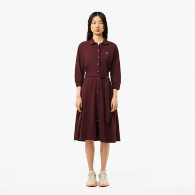 Lacoste Relaxed Fit Piqué Polo Dress
