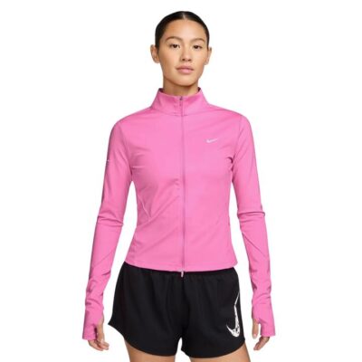 Nike Swift Dri-fit Full-zip Mid-layer Running Top Playful Pink