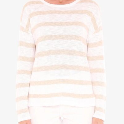 Jump Stripe Slub Pullover
