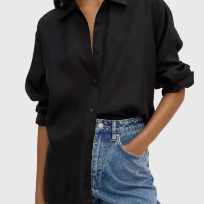 Assembly Label Spencer Long Sleeve Silk Shirt