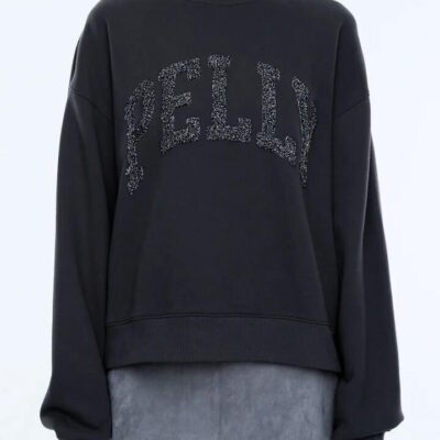 Ena Pelly Glitter Collegiate Sweatshirt