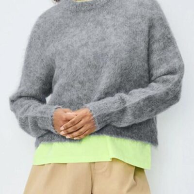 American Vintage Bymi Textured Round Neck