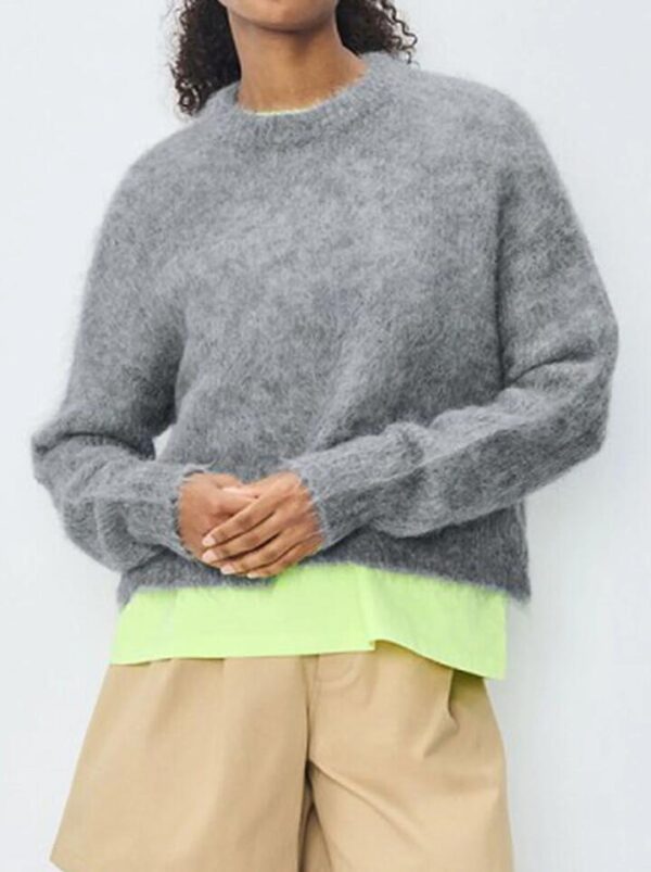 American Vintage Bymi Textured Round Neck