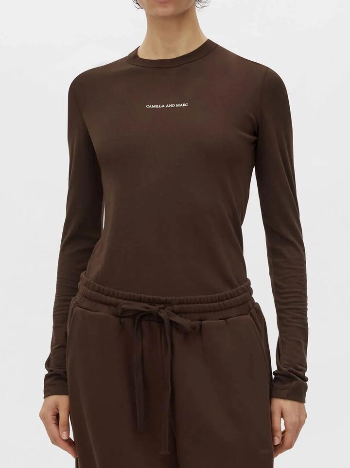 Camilla And Marc Park Long Sleeve Logo Top - Miss Nelly