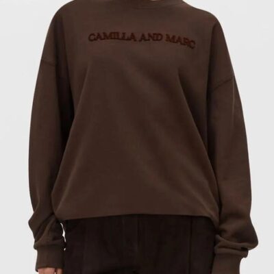Camilla And Marc Tia Flocking Logo Crew