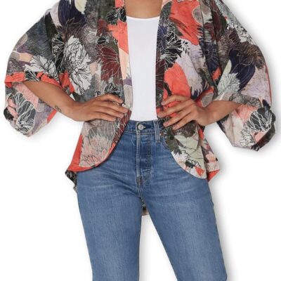 The Artists Label Chine Bloom Silk Kimono