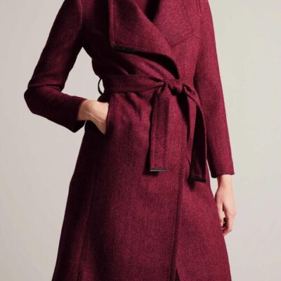 Ted Baker Roseane Herringbone Wool Coat