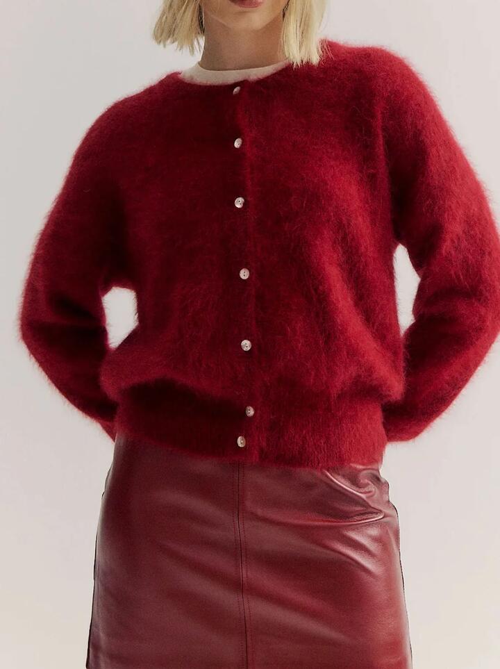 World Of Nomads Frankie Crew Neck Cashmere Cardigan - Miss Nelly