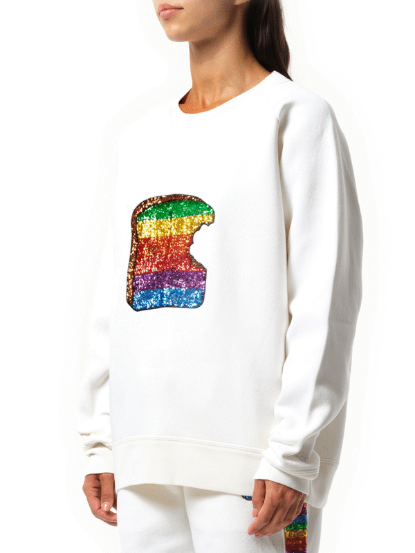 Marc Jacobs Long Sleeve Crew Sweatshirt in White - Image 2