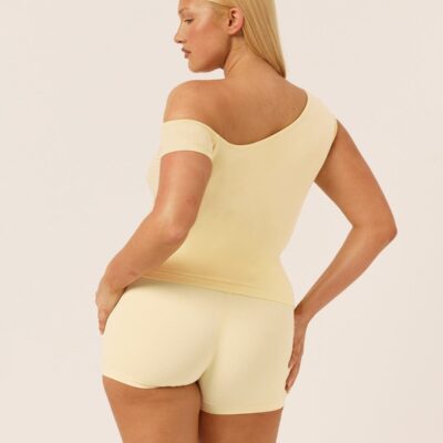 CSB One Shoulder Capped Sleeve Top