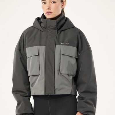 P.E Nation Guild Crop Jacket In Caviar