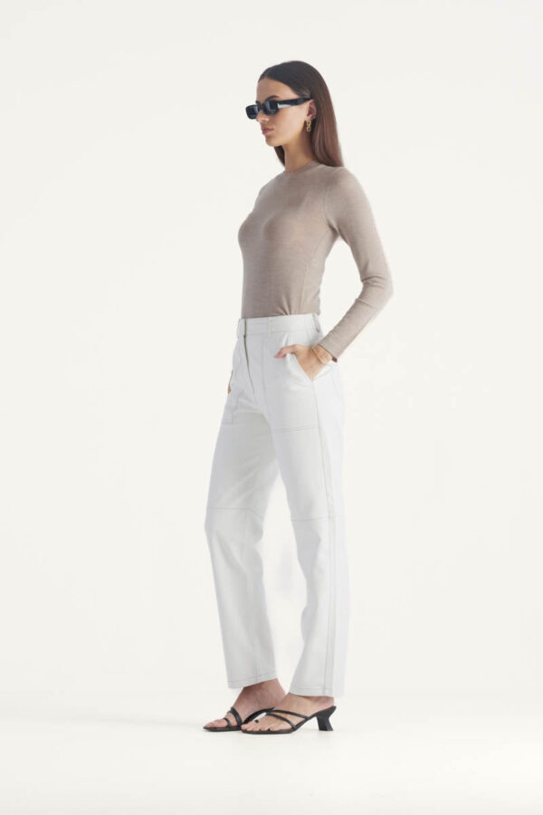Elka Collective Hayward Pant Ivory - Image 2