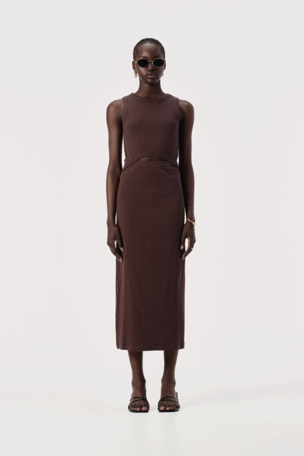 Elka Collective Alia Dress Chocolate
