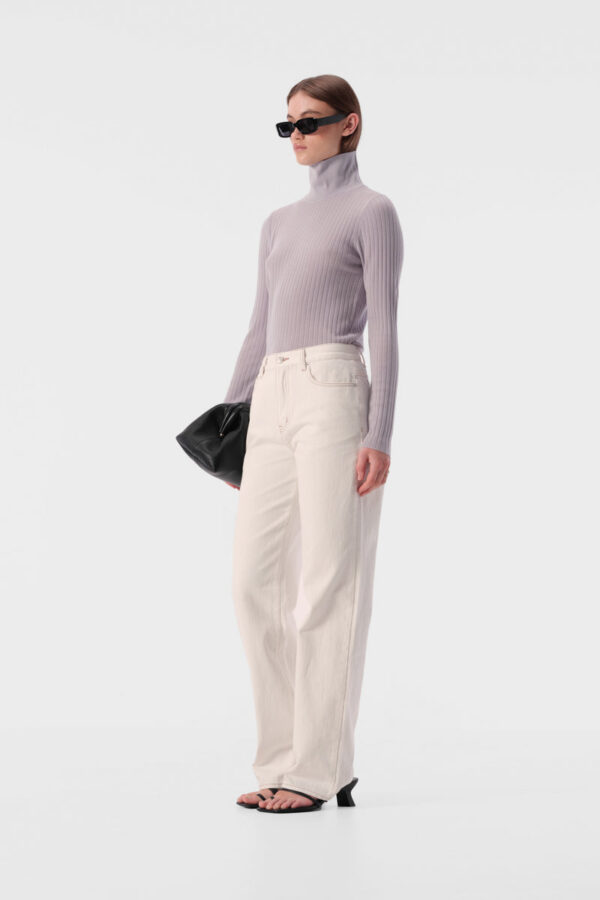 Elka Collective Karin Knit Top Platinum - Image 2