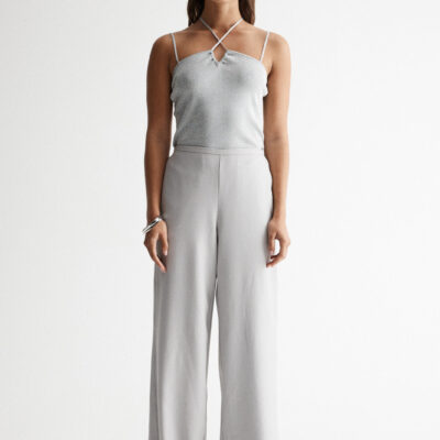 Elka Collective Selene Knit Top Chrome