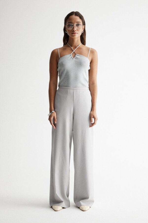 Elka Collective Selene Knit Top Chrome