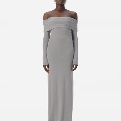 Elka Collective Harpa Dress Grey Marle